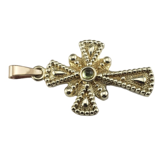14 Karat Yellow Gold Cross Pendant #16238 - Picture 3 of 7